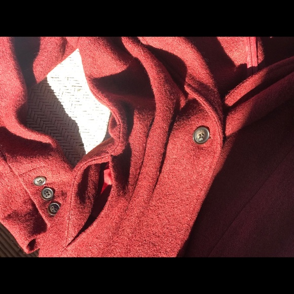 Rachel Zoe rust orange wool blend coat - Picture 13 of 16